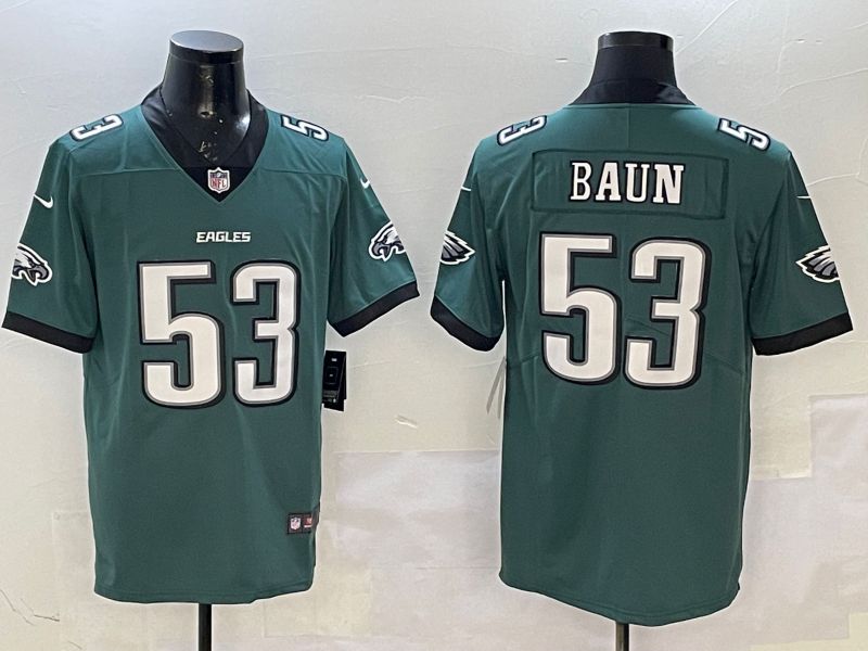 Men Philadelphia Eagles #53 Baun Green Second generation 2025 Nike Limited NFL Jersey style 1->philadelphia eagles->NFL Jersey